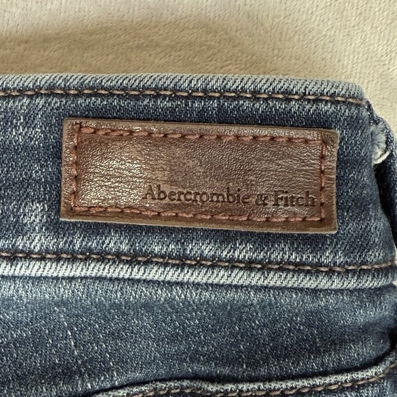 Abercrombie & Fitch Jeans Womens 35/20 Medium Mid Rise Super Skinny Ankle 39x28 - Picture 9 of 10
